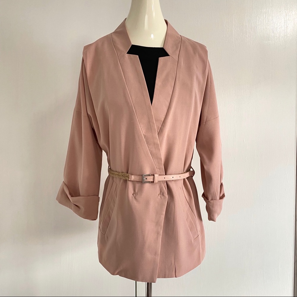 Mischa Barton Pink Oversized Blazer